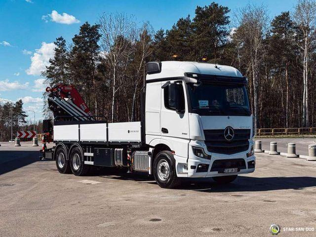 Mercedes-Benz ACTROS 3351 NEW 6x4 Fassi F485 Crane - Autocarro con pianale/ Cassone fisso, Camion con gru: foto 4 Mercedes-Benz ACTROS 3351 NEW 6x4 Fassi F485 Crane - Autocarro con pianale/ Cassone fisso, Camion con gru: foto 4