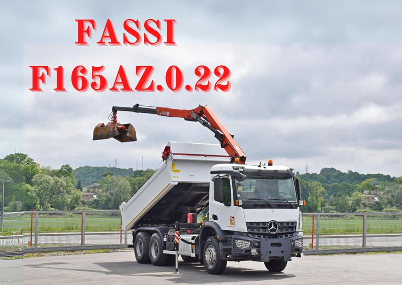 Mercedes-Benz AROCS 2635* FASSI F165AZ.0.22 + FUNK * 6x4 - Autocarro ribaltabile, Camion con gru: foto 1 Mercedes-Benz AROCS 2635* FASSI F165AZ.0.22 + FUNK * 6x4 - Autocarro ribaltabile, Camion con gru: foto 1