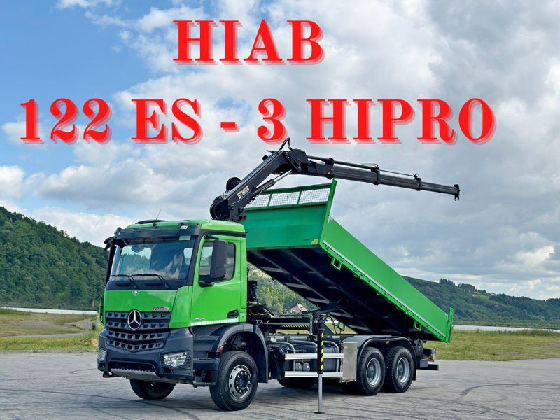 Mercedes-Benz AROCS 2636 * HIAB 122 ES - 3 HIPRO * 6x4 - Autocarro ribaltabile, Camion con gru: foto 1 Mercedes-Benz AROCS 2636 * HIAB 122 ES - 3 HIPRO * 6x4 - Autocarro ribaltabile, Camion con gru: foto 1