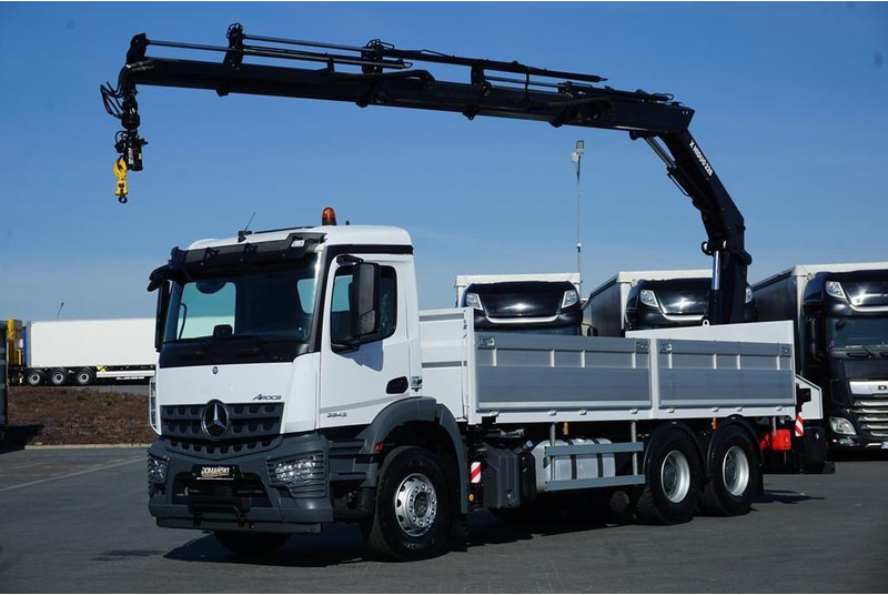 Mercedes-Benz AROCS / 2643 / 6 X 4 / SKRZYNIOWY + HDS / HIAB 228 E – 4 / WYS. - Autocarro con pianale/ Cassone fisso, Camion con gru: foto 1 Mercedes-Benz AROCS / 2643 / 6 X 4 / SKRZYNIOWY + HDS / HIAB 228 E – 4 / WYS. - Autocarro con pianale/ Cassone fisso, Camion con gru: foto 1