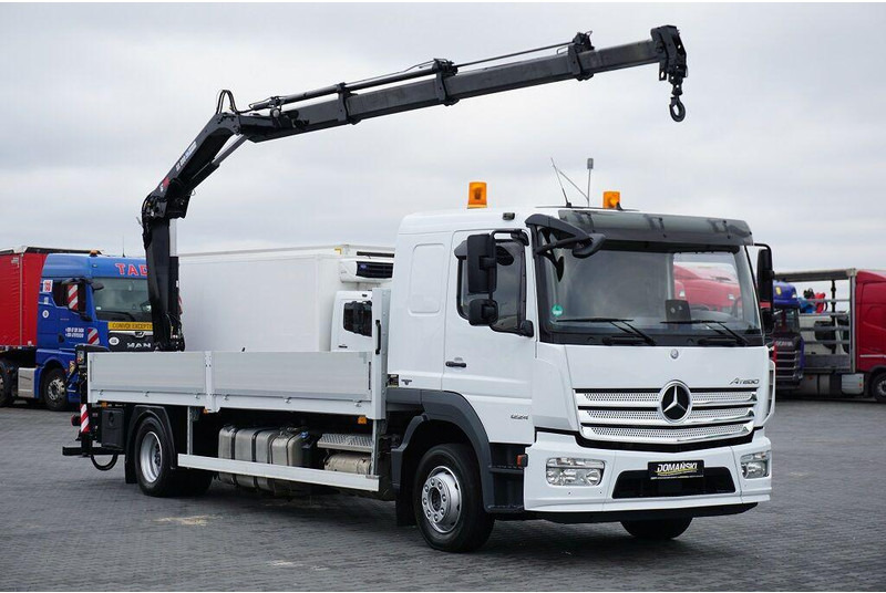 Mercedes-Benz ATEGO / 1224 / ACC / SKRZYNIOWY + HDS / HIAB 099 B - 3 DUO - Autocarro con pianale/ Cassone fisso, Camion con gru: foto 1 Mercedes-Benz ATEGO / 1224 / ACC / SKRZYNIOWY + HDS / HIAB 099 B - 3 DUO - Autocarro con pianale/ Cassone fisso, Camion con gru: foto 1