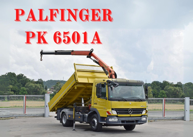 Mercedes-Benz ATEGO 818 - Autocarro ribaltabile, Camion con gru: foto 1 Mercedes-Benz ATEGO 818 - Autocarro ribaltabile, Camion con gru: foto 1
