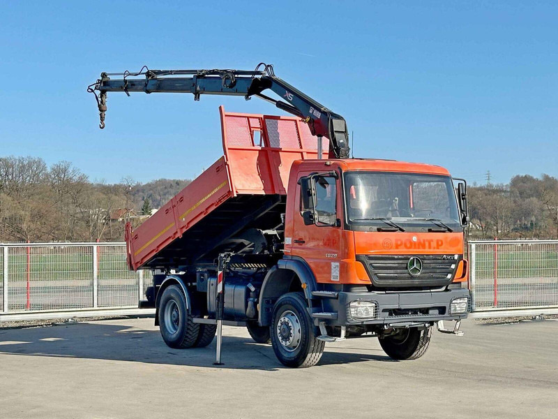 Mercedes-Benz AXOR 1829 * HIAB 1111 HIDUO + FUNK * TOP * 4x4 - Autocarro ribaltabile, Camion con gru: foto 2 Mercedes-Benz AXOR 1829 * HIAB 1111 HIDUO + FUNK * TOP * 4x4 - Autocarro ribaltabile, Camion con gru: foto 2