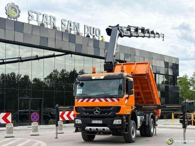 Mercedes-Benz Actros 1841 AK 4x4 Hiab 288E-7 Crane Kipper - Autocarro ribaltabile, Camion con gru: foto 5 Mercedes-Benz Actros 1841 AK 4x4 Hiab 288E-7 Crane Kipper - Autocarro ribaltabile, Camion con gru: foto 5