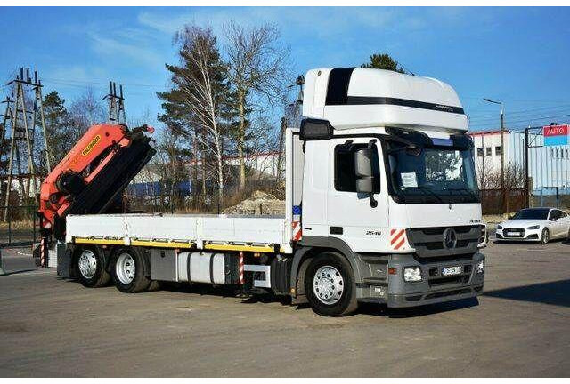 Mercedes-Benz Actros 2546 6x2 Palfinger PK 53002 Crane Kran - Autocarro con pianale/ Cassone fisso, Camion con gru: foto 2 Mercedes-Benz Actros 2546 6x2 Palfinger PK 53002 Crane Kran - Autocarro con pianale/ Cassone fisso, Camion con gru: foto 2