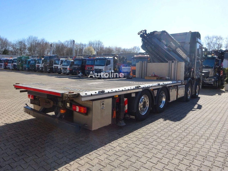 Autocarro con pianale/ Cassone fisso, Camion con gru Mercedes-Benz Arocs 3453 8x2 Open Flatbed + Crane Fassi F820: foto 14