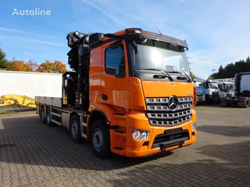 Mercedes-Benz Arocs 3751 - Flatbed+crane - Autocarro con pianale/ Cassone fisso, Camion con gru: foto 2 Mercedes-Benz Arocs 3751 - Flatbed+crane - Autocarro con pianale/ Cassone fisso, Camion con gru: foto 2