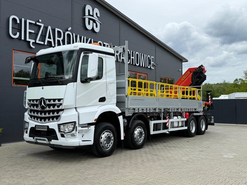 Mercedes-Benz Arocs Actros 3236 // E6 // 8x4 // Palfinger PK4800 - Autocarro con pianale/ Cassone fisso, Camion con gru: foto 1 Mercedes-Benz Arocs Actros 3236 // E6 // 8x4 // Palfinger PK4800 - Autocarro con pianale/ Cassone fisso, Camion con gru: foto 1
