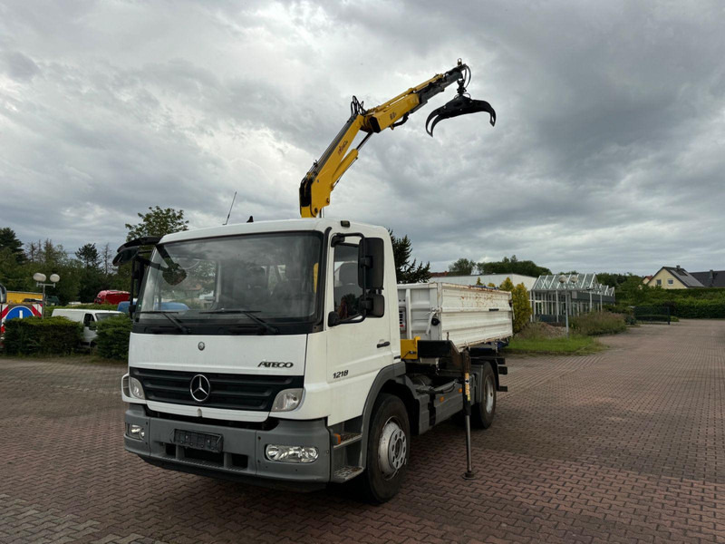 Mercedes-Benz Atego 1218 Meiller Kipper / Kran / Greifer - Autocarro ribaltabile, Camion con gru: foto 2 Mercedes-Benz Atego 1218 Meiller Kipper / Kran / Greifer - Autocarro ribaltabile, Camion con gru: foto 2