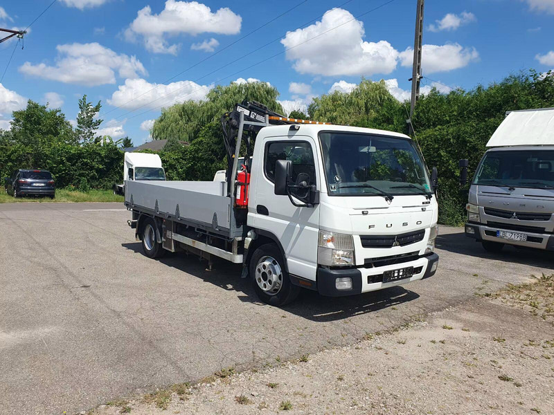 Mitsubishi Fuso Canter 7C15 - Flatbed truck + crane - Autocarro con pianale/ Cassone fisso, Camion con gru: foto 1 Mitsubishi Fuso Canter 7C15 - Flatbed truck + crane - Autocarro con pianale/ Cassone fisso, Camion con gru: foto 1