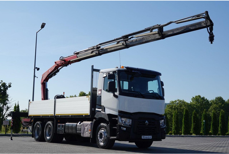 Renault C 380 / 6X4 / SKRZYNIOWY 6.4 M / + HDS FASSI F175A / MAX UDŹWIG - Autocarro con pianale/ Cassone fisso, Camion con gru: foto 2 Renault C 380 / 6X4 / SKRZYNIOWY 6.4 M / + HDS FASSI F175A / MAX UDŹWIG - Autocarro con pianale/ Cassone fisso, Camion con gru: foto 2