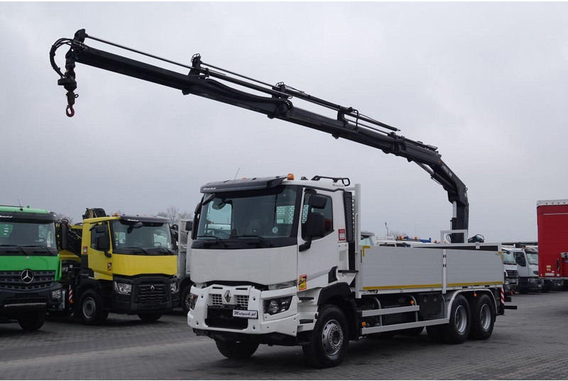 Renault C 380 / 6x4 / SKRZYNIOWY 6,6 m / + HDS HIAB 188 x-hiduo wysów: 1 - Autocarro con pianale/ Cassone fisso, Camion con gru: foto 2 Renault C 380 / 6x4 / SKRZYNIOWY 6,6 m / + HDS HIAB 188 x-hiduo wysów: 1 - Autocarro con pianale/ Cassone fisso, Camion con gru: foto 2