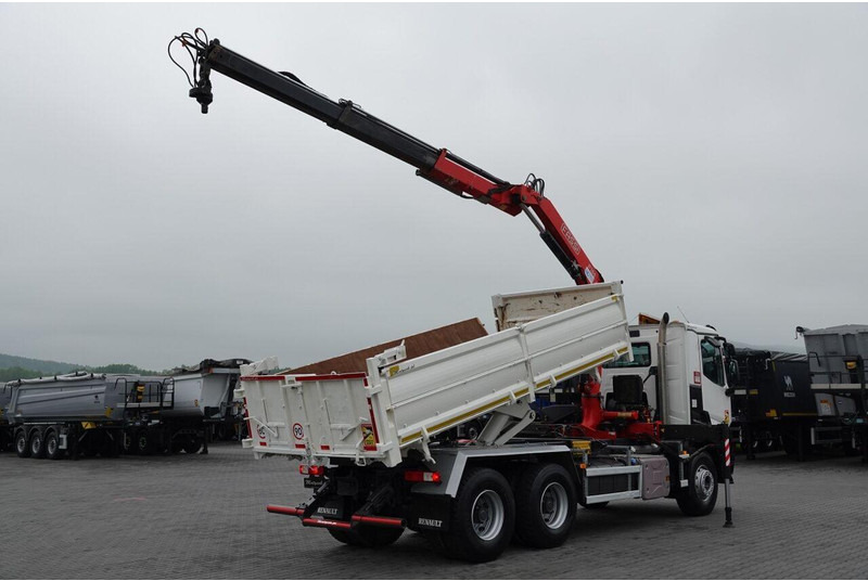 Renault C 380 / 6x4 / WYWROTKA 3 STRONNA + HDS FASSI F135 / HYDROBURTA - Autocarro ribaltabile, Camion con gru: foto 4 Renault C 380 / 6x4 / WYWROTKA 3 STRONNA + HDS FASSI F135 / HYDROBURTA - Autocarro ribaltabile, Camion con gru: foto 4