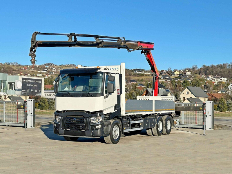 Renault C 380 *PRITSCHE 6,80m * PK 18002-EH C + FUNK*6x4 - Autocarro con pianale/ Cassone fisso, Camion con gru: foto 2 Renault C 380 *PRITSCHE 6,80m * PK 18002-EH C + FUNK*6x4 - Autocarro con pianale/ Cassone fisso, Camion con gru: foto 2