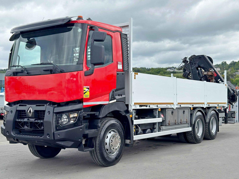 Renault C 400 *HIAB X - HIDUO 188 ES - 4 + FUNK * 6x4 - Autocarro con pianale/ Cassone fisso, Camion con gru: foto 4 Renault C 400 *HIAB X - HIDUO 188 ES - 4 + FUNK * 6x4 - Autocarro con pianale/ Cassone fisso, Camion con gru: foto 4