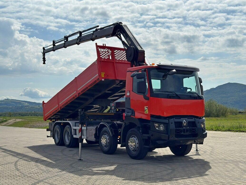 Renault C 430 *KIPPER 6,80m* HIAB X-HIDUO 188 ES-4 * 8x4 - Autocarro ribaltabile, Camion con gru: foto 2 Renault C 430 *KIPPER 6,80m* HIAB X-HIDUO 188 ES-4 * 8x4 - Autocarro ribaltabile, Camion con gru: foto 2