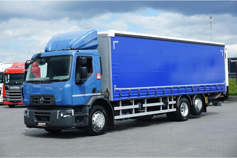Renault D 320 / EURO 6 / FIRANKA + WINDA / 21 PALET / ŁAD. 16 530 KG - Camion centinato: foto 1 Renault D 320 / EURO 6 / FIRANKA + WINDA / 21 PALET / ŁAD. 16 530 KG - Camion centinato: foto 1