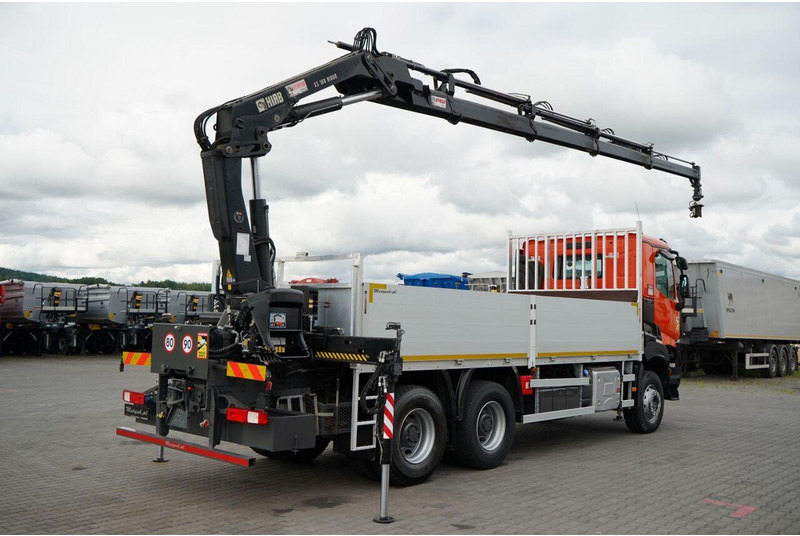 Renault K 380 / 6X4 / SKRZYNIOWY 6.2 M / + HDS HIAB 166 ES-4 / MAX UDŹWI - Autocarro con pianale/ Cassone fisso, Camion con gru: foto 4 Renault K 380 / 6X4 / SKRZYNIOWY 6.2 M / + HDS HIAB 166 ES-4 / MAX UDŹWI - Autocarro con pianale/ Cassone fisso, Camion con gru: foto 4