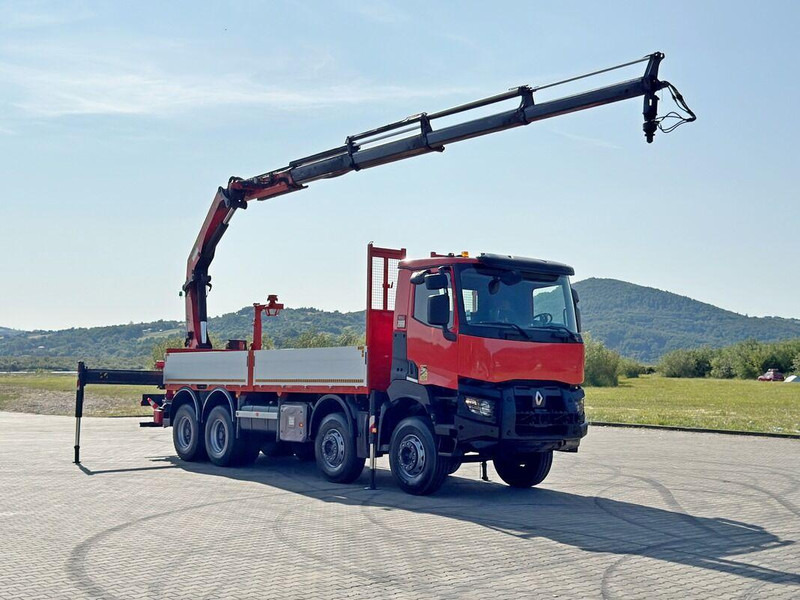Renault K 430 * PK 22002 - EH C+ FUNK * 8x4 - Autocarro con pianale/ Cassone fisso, Camion con gru: foto 2 Renault K 430 * PK 22002 - EH C+ FUNK * 8x4 - Autocarro con pianale/ Cassone fisso, Camion con gru: foto 2