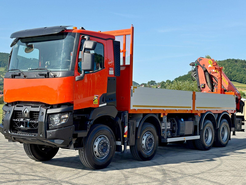 Renault K 430 * PK 22002 - EH C+ FUNK * 8x4 - Autocarro con pianale/ Cassone fisso, Camion con gru: foto 3 Renault K 430 * PK 22002 - EH C+ FUNK * 8x4 - Autocarro con pianale/ Cassone fisso, Camion con gru: foto 3