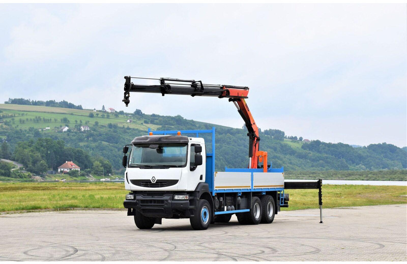Renault KERAX 370 - Autocarro con pianale/ Cassone fisso, Camion con gru: foto 2 Renault KERAX 370 - Autocarro con pianale/ Cassone fisso, Camion con gru: foto 2