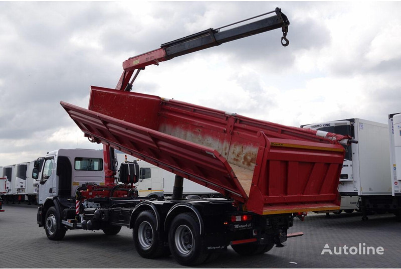 Renault LANDER 3 way tipper + crane FASSI 130 6x4 - Autocarro ribaltabile, Camion con gru: foto 4 Renault LANDER 3 way tipper + crane FASSI 130 6x4 - Autocarro ribaltabile, Camion con gru: foto 4