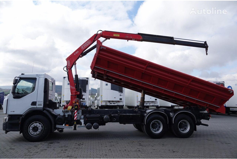 Renault LANDER 3 way tipper + crane FASSI 130 6x4 - Autocarro ribaltabile, Camion con gru: foto 3 Renault LANDER 3 way tipper + crane FASSI 130 6x4 - Autocarro ribaltabile, Camion con gru: foto 3