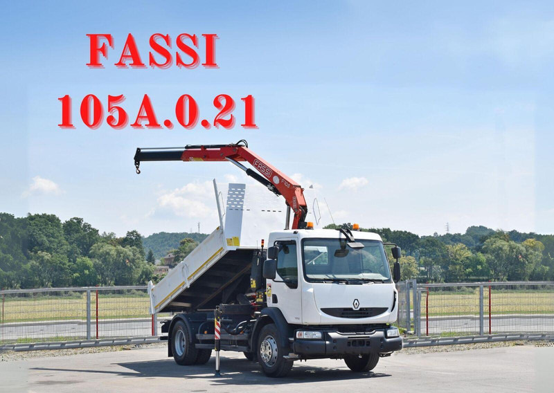 Renault MIDLUM 300 DXI - Autocarro ribaltabile, Camion con gru: foto 1 Renault MIDLUM 300 DXI - Autocarro ribaltabile, Camion con gru: foto 1