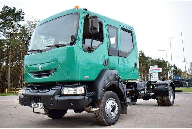 Renault MIDLUM 4x4 DOKA DUBEL KABINE CHASSIS - Autocarro telaio, Camion con gru: foto 1 Renault MIDLUM 4x4 DOKA DUBEL KABINE CHASSIS - Autocarro telaio, Camion con gru: foto 1