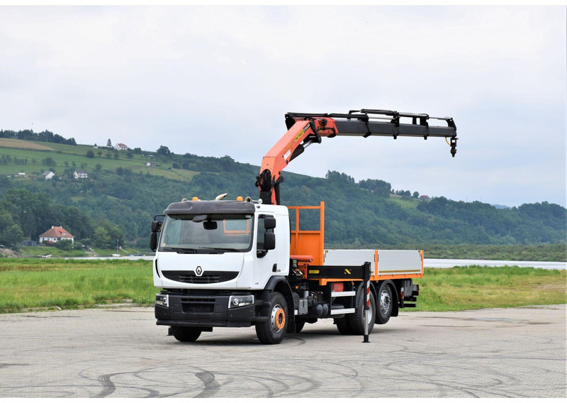 Renault PREMIUM 430 DXI* FUNK * TOPZUSTAND - Autocarro con pianale/ Cassone fisso, Camion con gru: foto 2 Renault PREMIUM 430 DXI* FUNK * TOPZUSTAND - Autocarro con pianale/ Cassone fisso, Camion con gru: foto 2