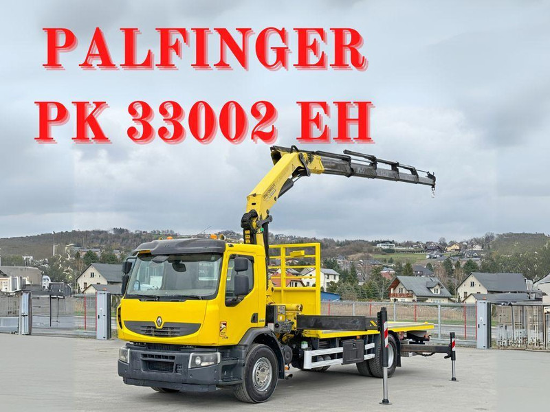 Renault PREMIUM 430 DXI* PK 33002 EH/FUNK * TOPZUSTAND - Autocarro con pianale/ Cassone fisso, Camion con gru: foto 1 Renault PREMIUM 430 DXI* PK 33002 EH/FUNK * TOPZUSTAND - Autocarro con pianale/ Cassone fisso, Camion con gru: foto 1