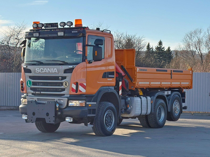 Scania G 360 * KIPPER 4,60m * PALFINGER PK 11002/ 4x4 - Autocarro ribaltabile, Camion con gru: foto 4 Scania G 360 * KIPPER 4,60m * PALFINGER PK 11002/ 4x4 - Autocarro ribaltabile, Camion con gru: foto 4