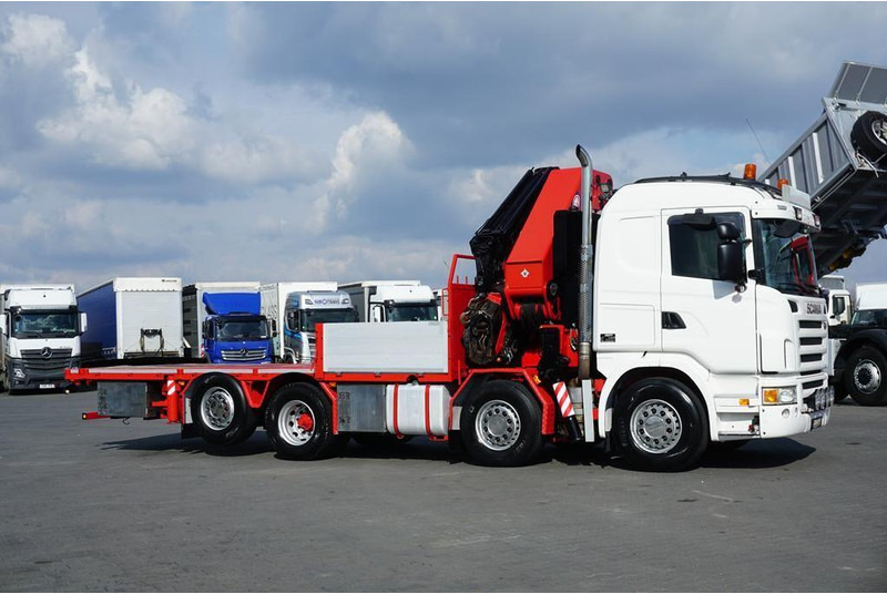 Scania G 480 / 8 X 2 / SKRZYNIOWY + HDS / HMF THOR - O K6 + JIB FJ 2000 - Autocarro con pianale/ Cassone fisso, Camion con gru: foto 5 Scania G 480 / 8 X 2 / SKRZYNIOWY + HDS / HMF THOR - O K6 + JIB FJ 2000 - Autocarro con pianale/ Cassone fisso, Camion con gru: foto 5