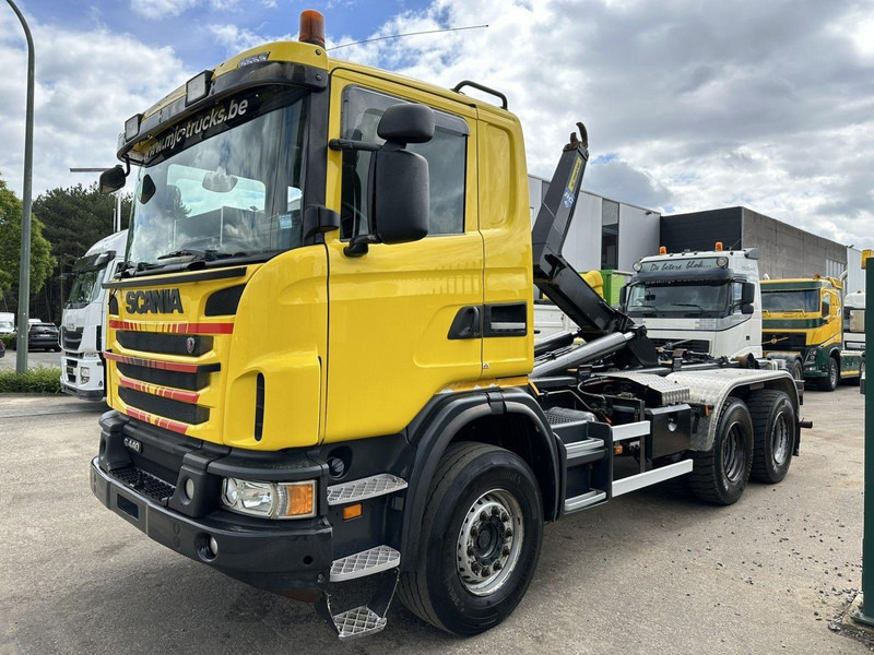 Scania G440 6x4 20T MARREL HOOKLIFT - RETARDER - STEEL - Autocarro con pianale/ Cassone fisso, Camion con gru: foto 1 Scania G440 6x4 20T MARREL HOOKLIFT - RETARDER - STEEL - Autocarro con pianale/ Cassone fisso, Camion con gru: foto 1