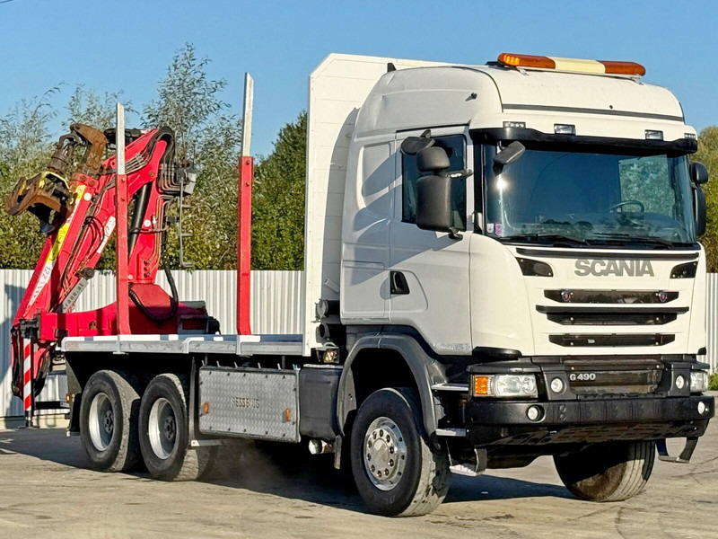 Scania G490 - Camion trasporto legname, Camion con gru: foto 3 Scania G490 - Camion trasporto legname, Camion con gru: foto 3