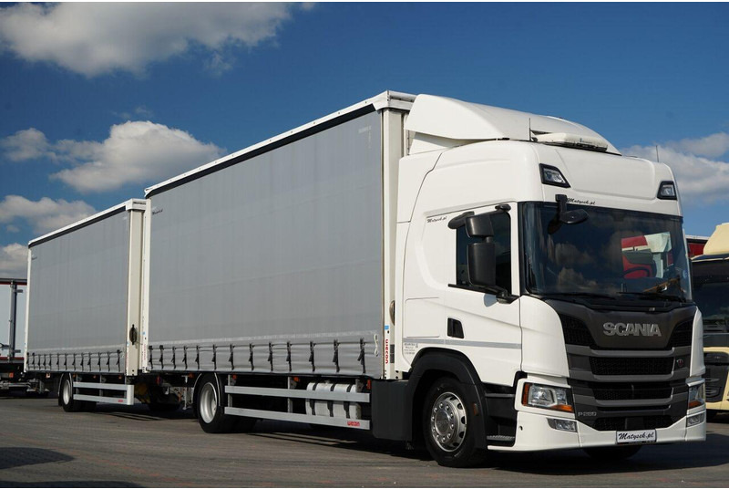 Scania P 280 / TANDEM / 4X2 / MEGA / I-PARK COOL / PRZYCZEPA WECON / S - Camion centinato: foto 1 Scania P 280 / TANDEM / 4X2 / MEGA / I-PARK COOL / PRZYCZEPA WECON / S - Camion centinato: foto 1