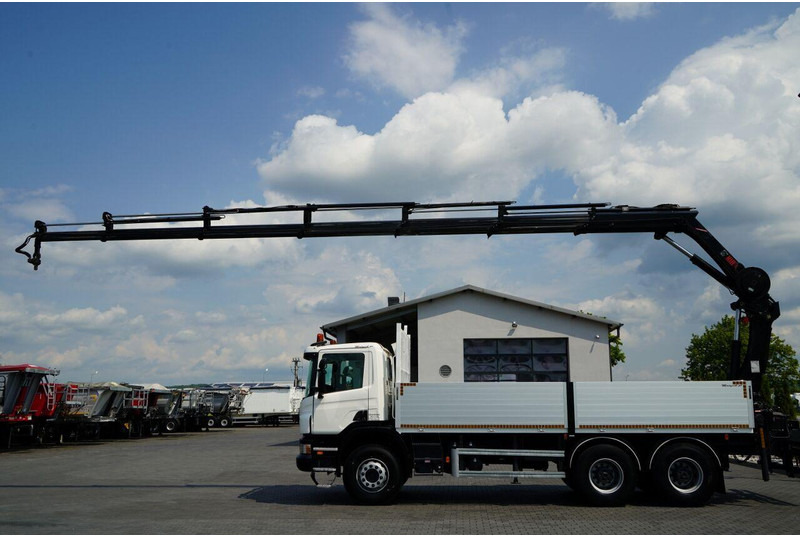 Scania P 360 / 6X4 / SKRZYNIOWY 4.85 + HDS HIAB 211 E-6 HIDUO / UDŹWIG - Autocarro con pianale/ Cassone fisso, Camion con gru: foto 5 Scania P 360 / 6X4 / SKRZYNIOWY 4.85 + HDS HIAB 211 E-6 HIDUO / UDŹWIG - Autocarro con pianale/ Cassone fisso, Camion con gru: foto 5