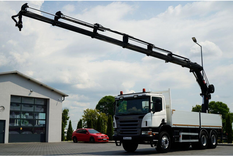 Scania P 360 / 6X4 / SKRZYNIOWY 4.85 + HDS HIAB 211 E-6 HIDUO / UDŹWIG - Autocarro con pianale/ Cassone fisso, Camion con gru: foto 2 Scania P 360 / 6X4 / SKRZYNIOWY 4.85 + HDS HIAB 211 E-6 HIDUO / UDŹWIG - Autocarro con pianale/ Cassone fisso, Camion con gru: foto 2