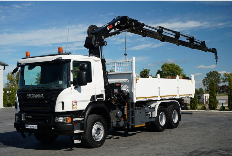 Scania P 410 / 6x4 / WYWROTKA - 6 M + HDS HIAB XS 211 / STEROWANIE RADI - Autocarro ribaltabile, Camion con gru: foto 5 Scania P 410 / 6x4 / WYWROTKA - 6 M + HDS HIAB XS 211 / STEROWANIE RADI - Autocarro ribaltabile, Camion con gru: foto 5