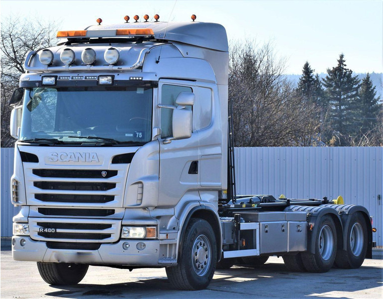 Scania R 480 Abrollkipper * 6x4 * Top Zustand ! - Autocarro scarrabile: foto 4 Scania R 480 Abrollkipper * 6x4 * Top Zustand ! - Autocarro scarrabile: foto 4