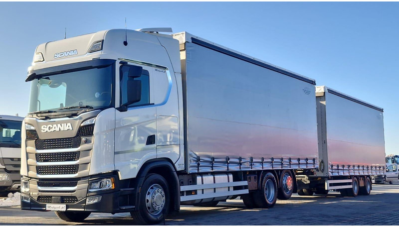 Scania S 450 / ZESTAW TANDEM / 120 M3 / I-PARK COOL / PO KONTRAKCIE S - Camion centinato: foto 1 Scania S 450 / ZESTAW TANDEM / 120 M3 / I-PARK COOL / PO KONTRAKCIE S - Camion centinato: foto 1