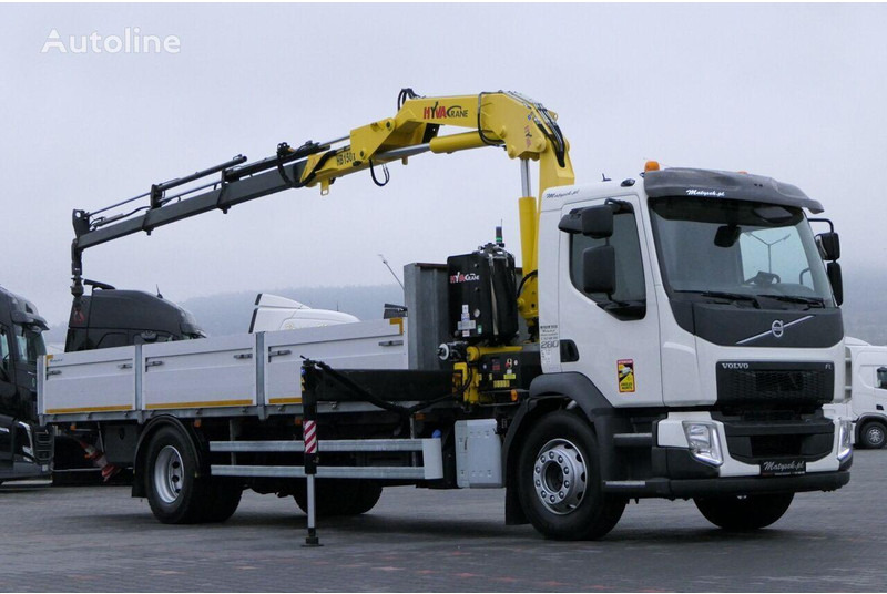 Volvo FE 280 - Autocarro con pianale/ Cassone fisso, Camion con gru: foto 1 Volvo FE 280 - Autocarro con pianale/ Cassone fisso, Camion con gru: foto 1