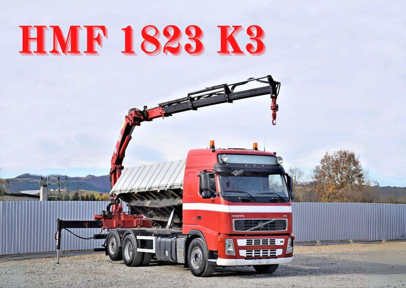 Volvo FH 480 Kipper 6,20m + HMF 1823 K3 + FUNK - Autocarro ribaltabile, Camion con gru: foto 1 Volvo FH 480 Kipper 6,20m + HMF 1823 K3 + FUNK - Autocarro ribaltabile, Camion con gru: foto 1