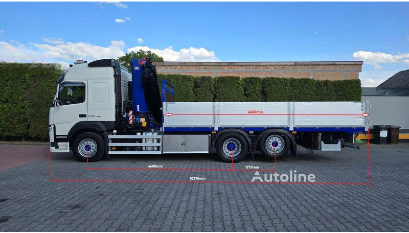 Volvo FM 500 - Flatbed+crane 6x2 - Autocarro con pianale/ Cassone fisso, Camion con gru: foto 4 Volvo FM 500 - Flatbed+crane 6x2 - Autocarro con pianale/ Cassone fisso, Camion con gru: foto 4