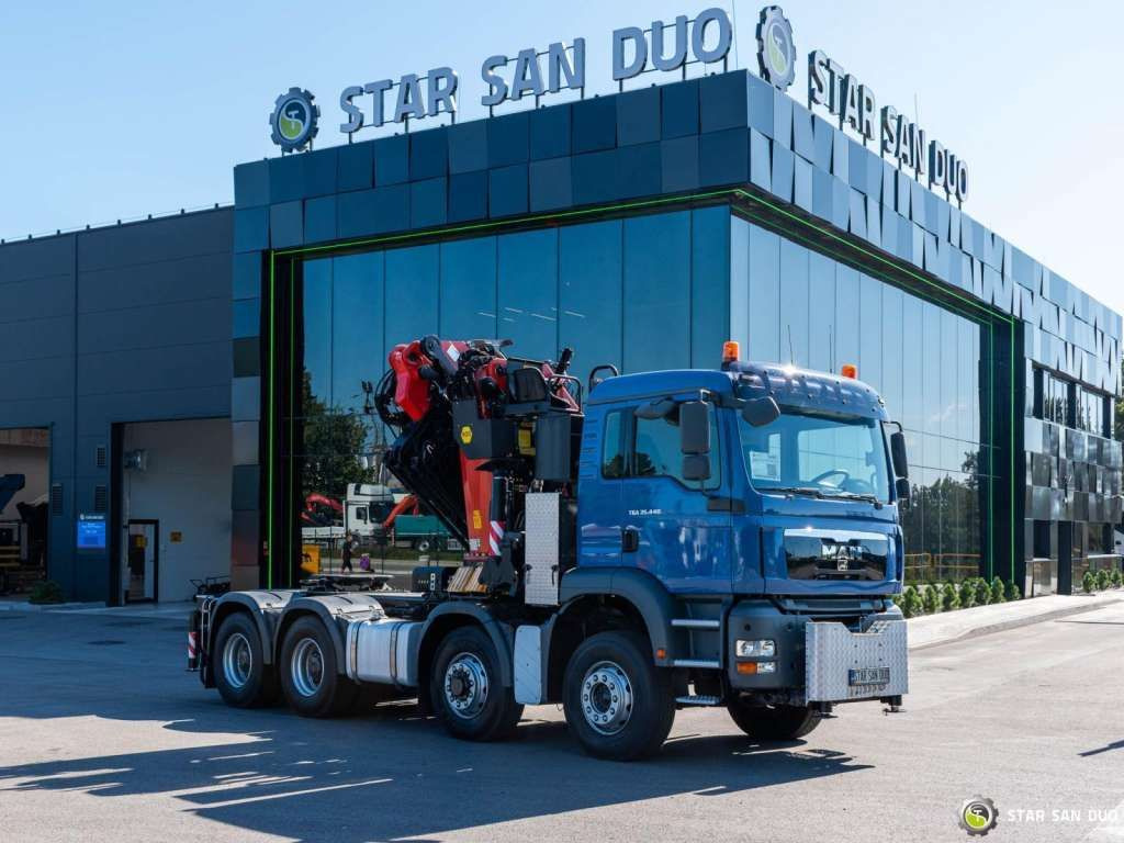 Camion con gru MAN  TGA 35.440 8X6H PALFINGER  60002  Semi-trailer: foto 10