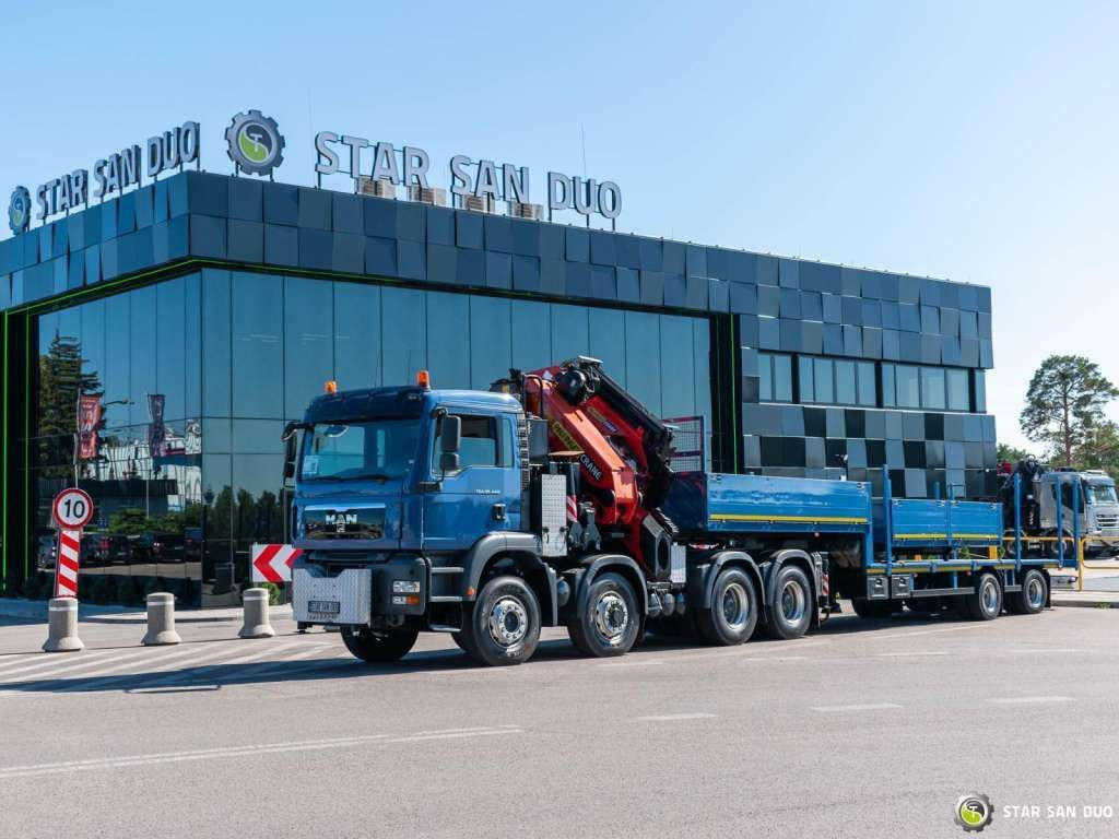 Camion con gru MAN  TGA 35.440 8X6H PALFINGER  60002  Semi-trailer: foto 5