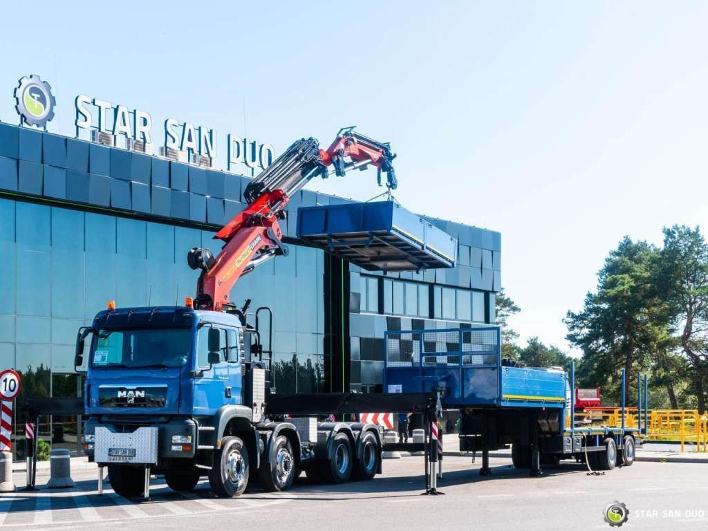 MAN TGA 35.440 8X6H PALFINGER 60002 Semi-trailer - Camion con gru: foto 1 MAN TGA 35.440 8X6H PALFINGER 60002 Semi-trailer - Camion con gru: foto 1