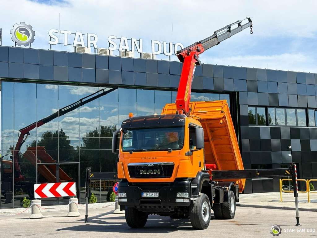 MAN TGS 18.480 4x4 PALFINGER PK 22002 Crane Kipper - Autocarro ribaltabile: foto 1 MAN TGS 18.480 4x4 PALFINGER PK 22002 Crane Kipper - Autocarro ribaltabile: foto 1