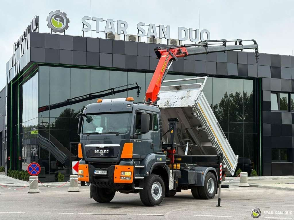 MAN TGS 18.480 PALFINGER PK 16502 HDS Crane,Kipper MAN TGS 18.480 PALFINGER PK 16502 HDS Crane,Kipper - Autocarro ribaltabile: foto 1 MAN TGS 18.480 PALFINGER PK 16502 HDS Crane,Kipper MAN TGS 18.480 PALFINGER PK 16502 HDS Crane,Kipper - Autocarro ribaltabile: foto 1