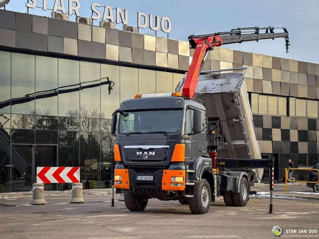 MAN TGS 18.480 PALFINGER PK 16502 HDS Crane,Kipper MAN TGS 18.480 PALFINGER PK 16502 HDS Crane,Kipper - Camion con gru, Autocarro ribaltabile: foto 3 MAN TGS 18.480 PALFINGER PK 16502 HDS Crane,Kipper MAN TGS 18.480 PALFINGER PK 16502 HDS Crane,Kipper - Camion con gru, Autocarro ribaltabile: foto 3